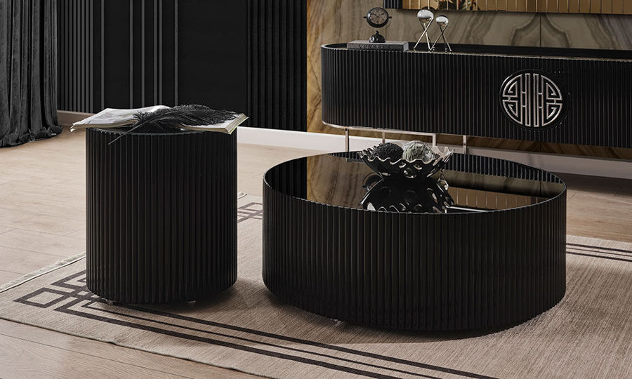 Gucci Siyah Silver Yemek Odası Takımı resmi