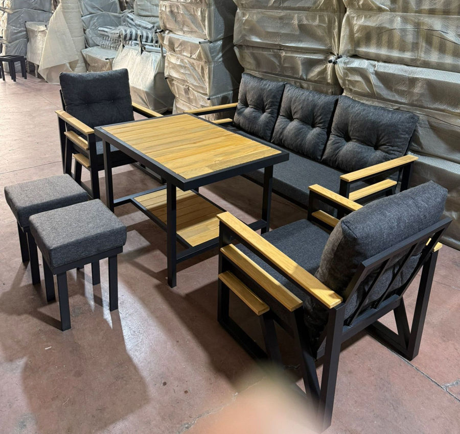 Üç Kollu Bahçe Balkon Takımı resmi